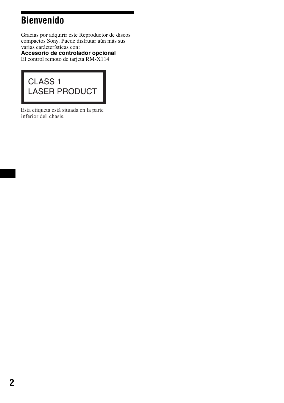 2bienvenido | Sony CDX-S2000 User Manual | Page 20 / 56