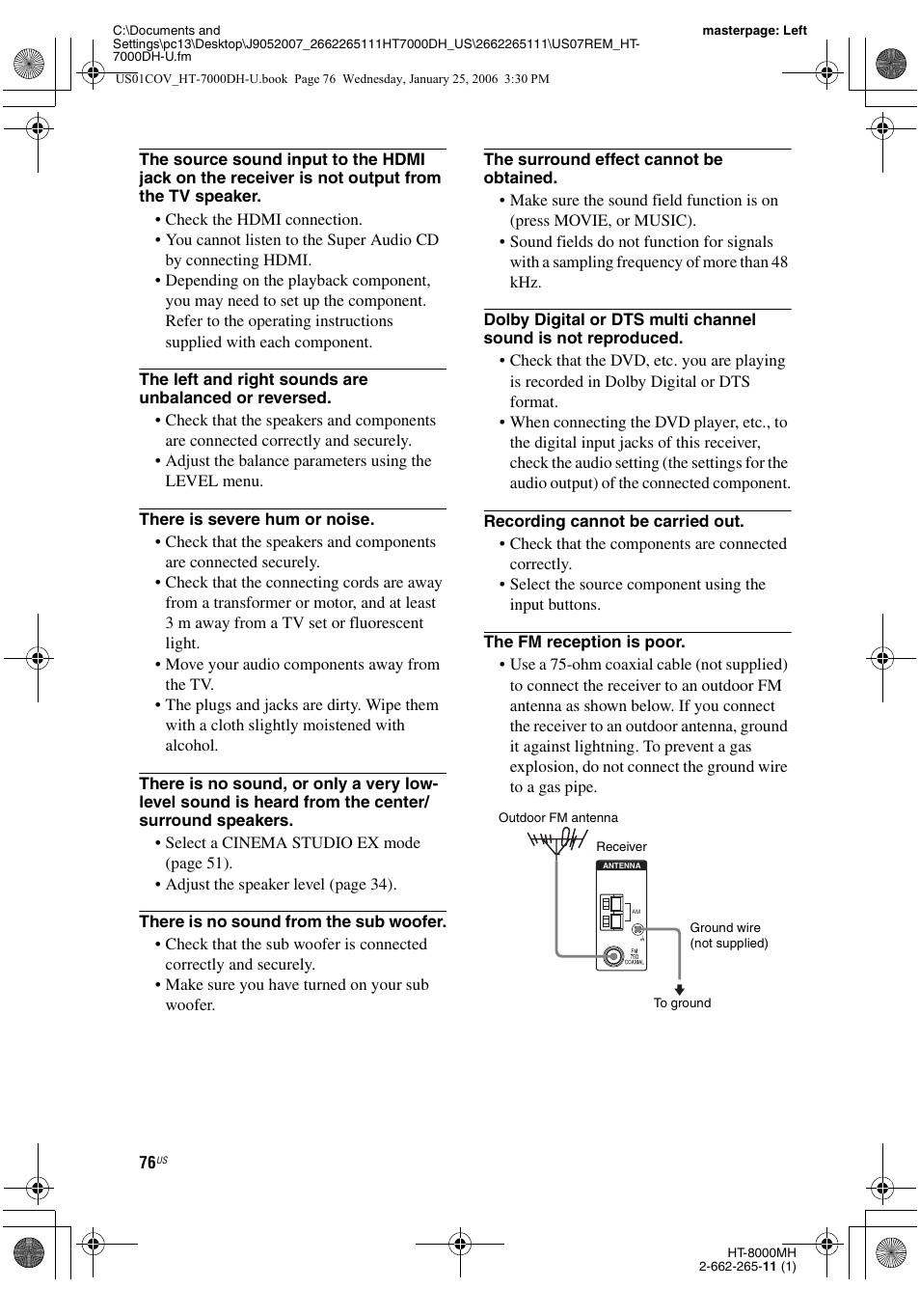 Sony STR-K7000 User Manual | Page 76 / 84