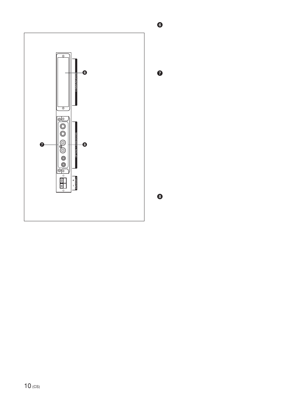 连接器面板（左侧 | Sony FWD-42PV1 User Manual | Page 290 / 328