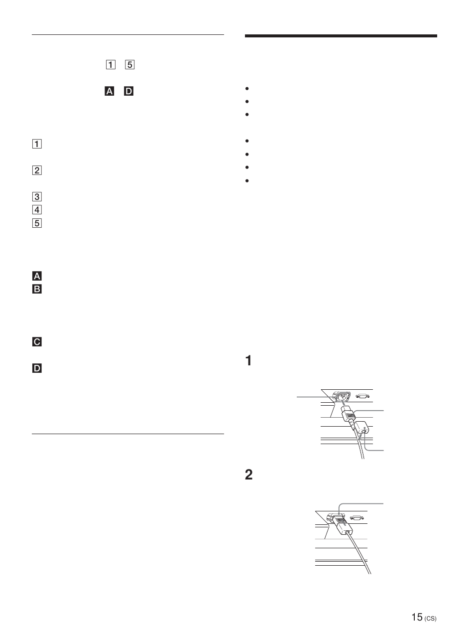 连接扬声器, 连接交流电源线 | Sony FWD-42PV1 User Manual | Page 295 / 328