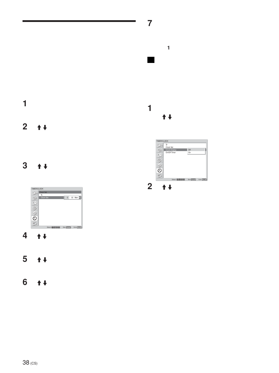 自动控制电源开／关（定时 器功能, 调整时间和日期, 显示时间 | Sony FWD-42PV1 User Manual | Page 318 / 328