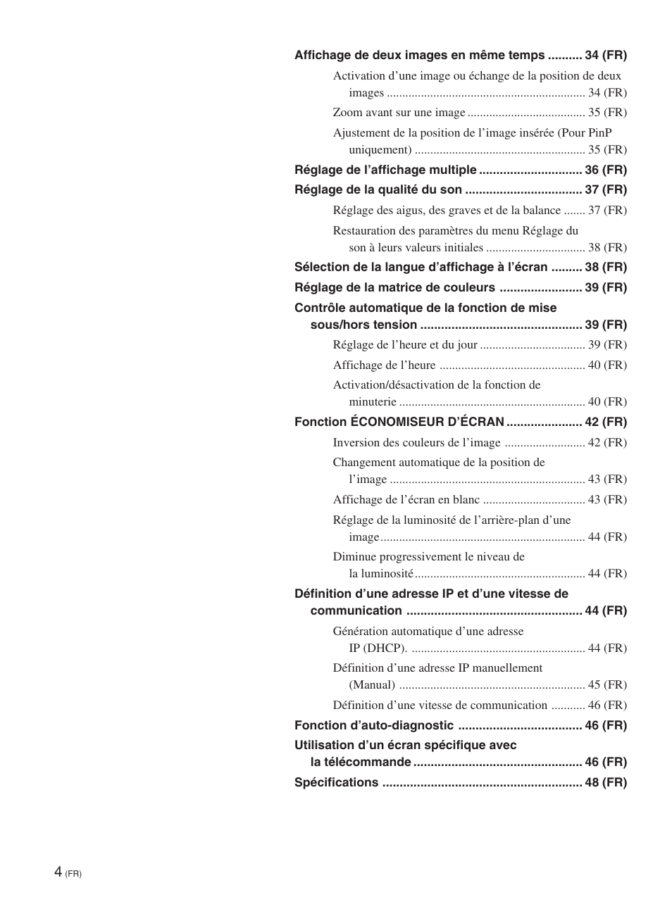 Sony FWD-42PV1 User Manual | Page 98 / 328