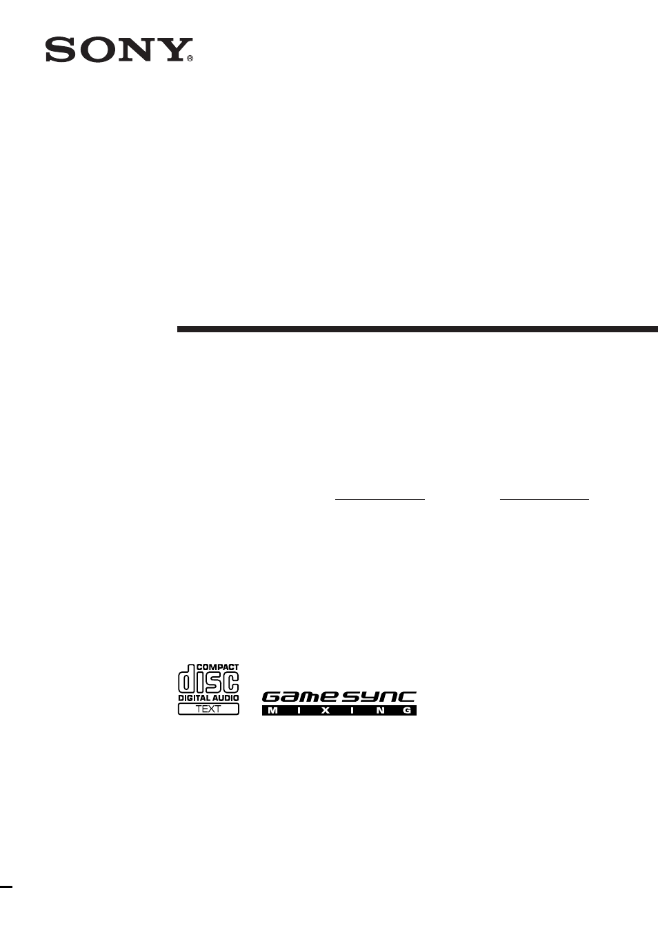Sony LBT-XGR6 User Manual | 36 pages