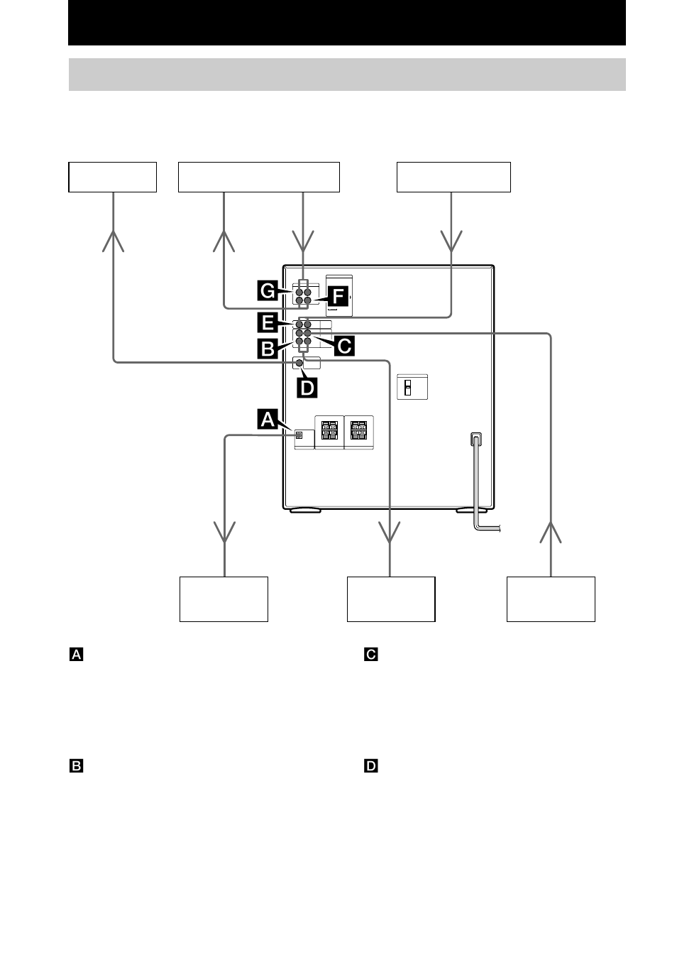 Optional components, Hooking up optional components | Sony LBT-XGR6 User Manual | Page 24 / 36