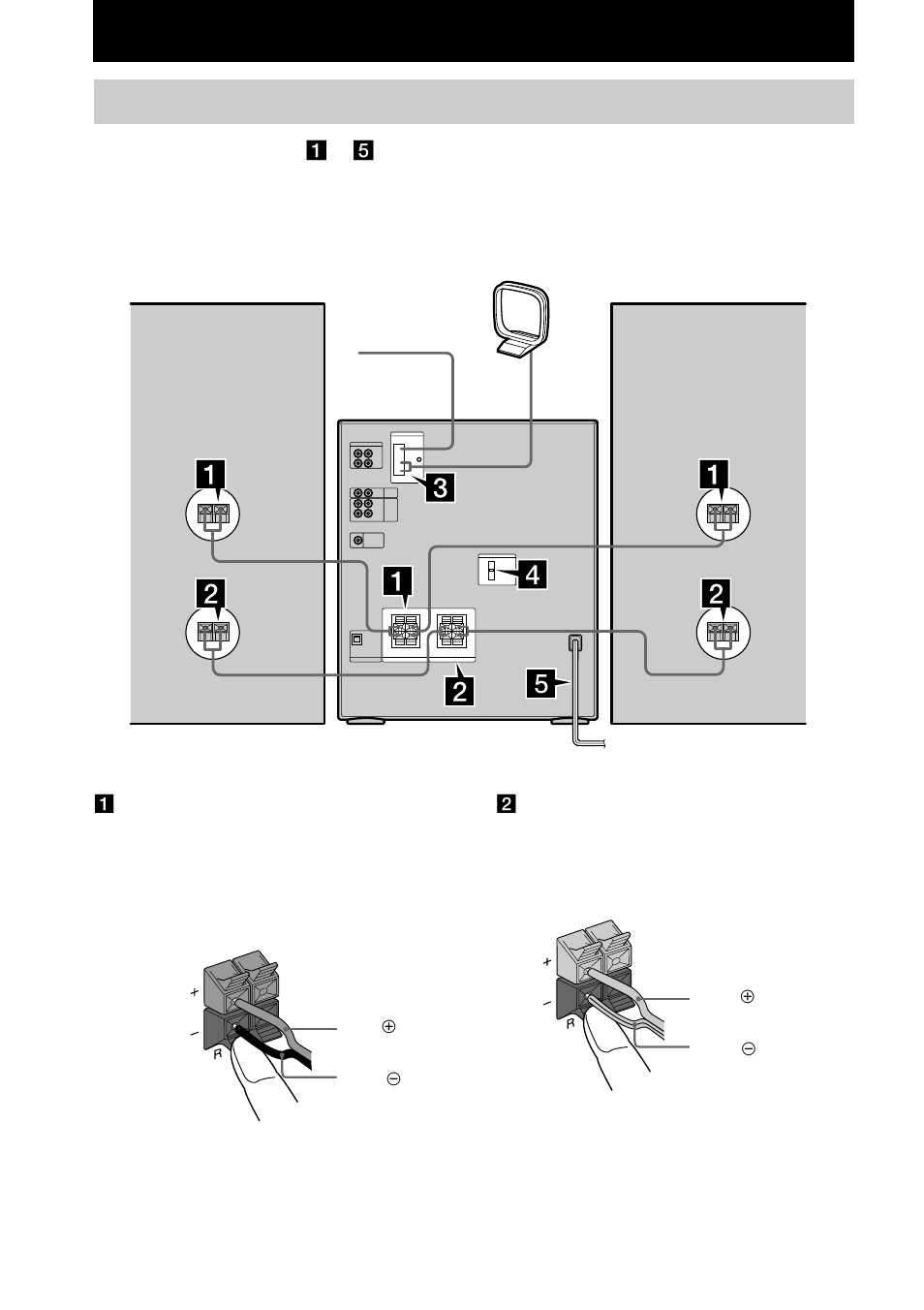 Getting started, Hooking up the system | Sony LBT-XGR6 User Manual | Page 6 / 36