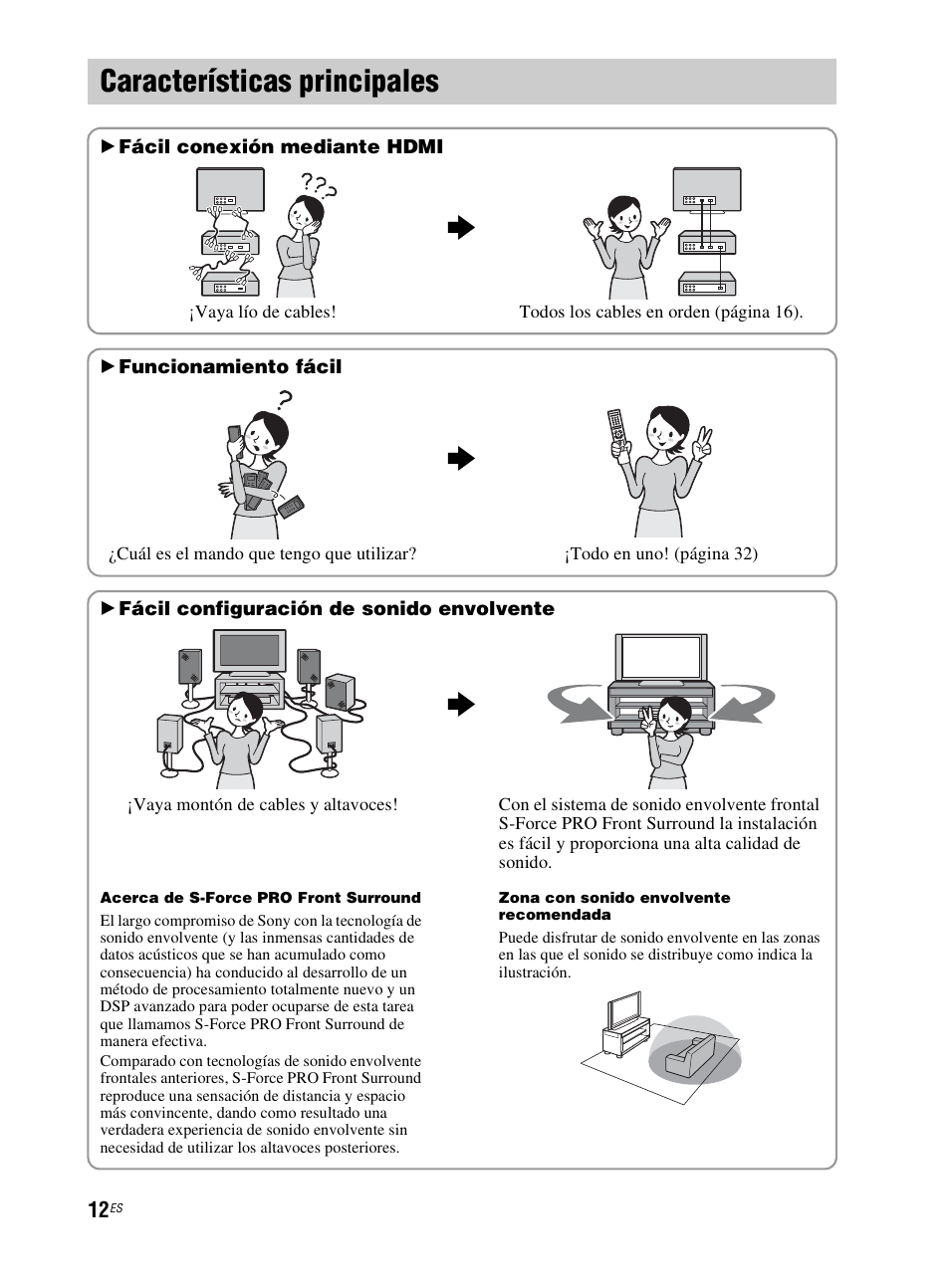 Características principales | Sony RHT-G800 User Manual | Page 116 / 160