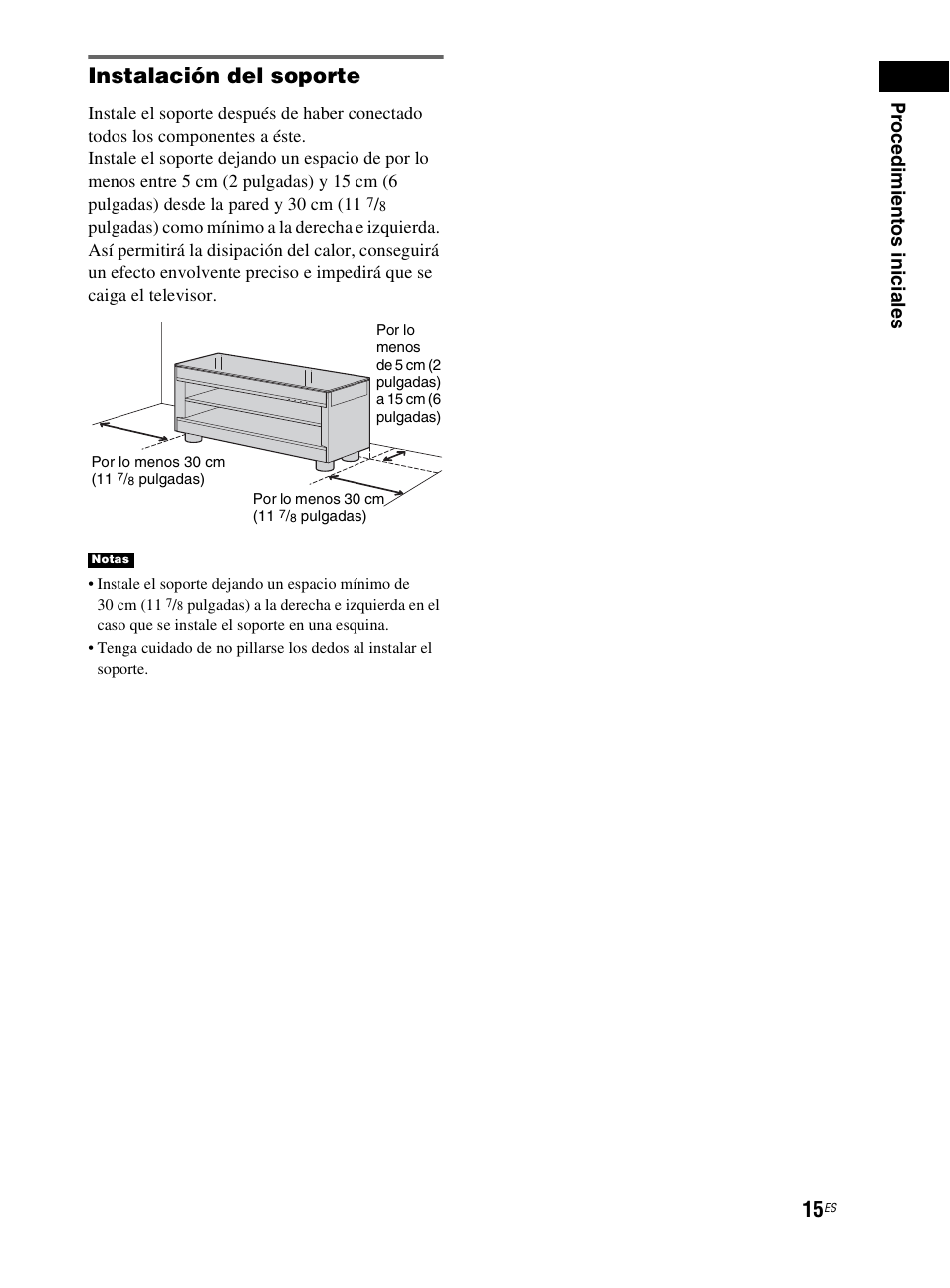 Instalación del soporte | Sony RHT-G800 User Manual | Page 119 / 160