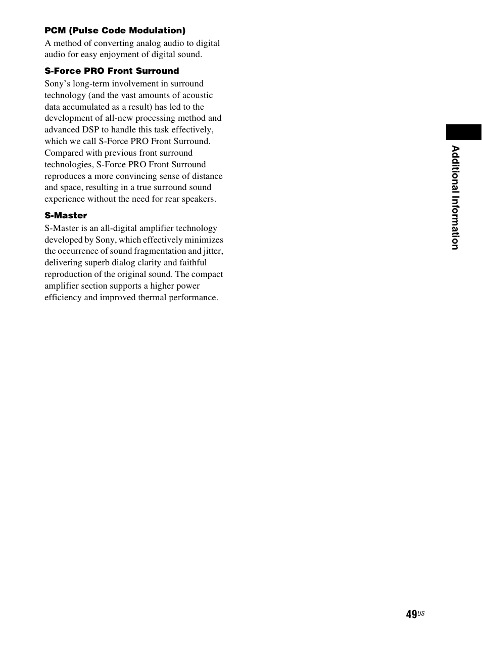 Sony RHT-G800 User Manual | Page 49 / 160