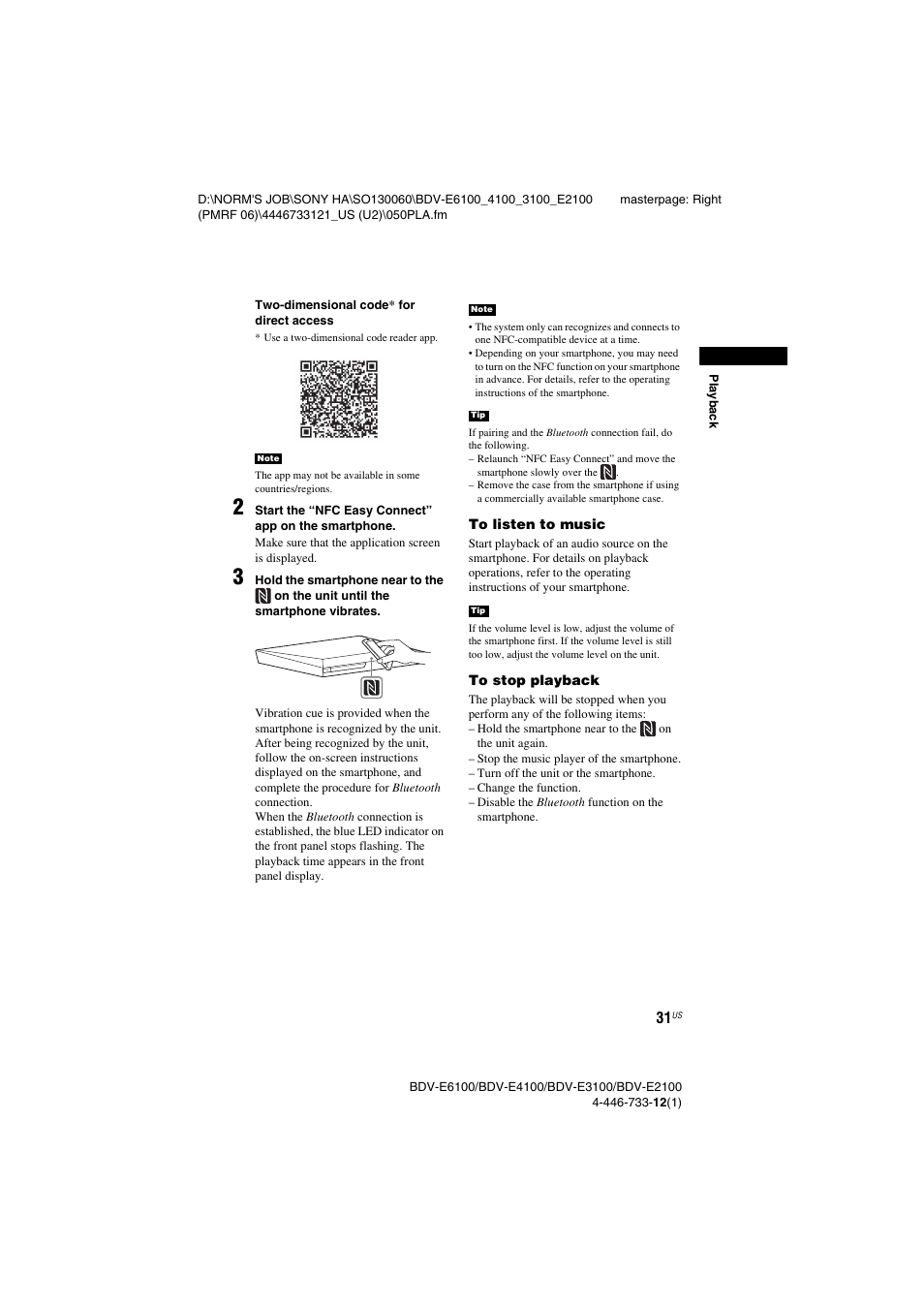 Sony BDV-E2100 User Manual | Page 31 / 72