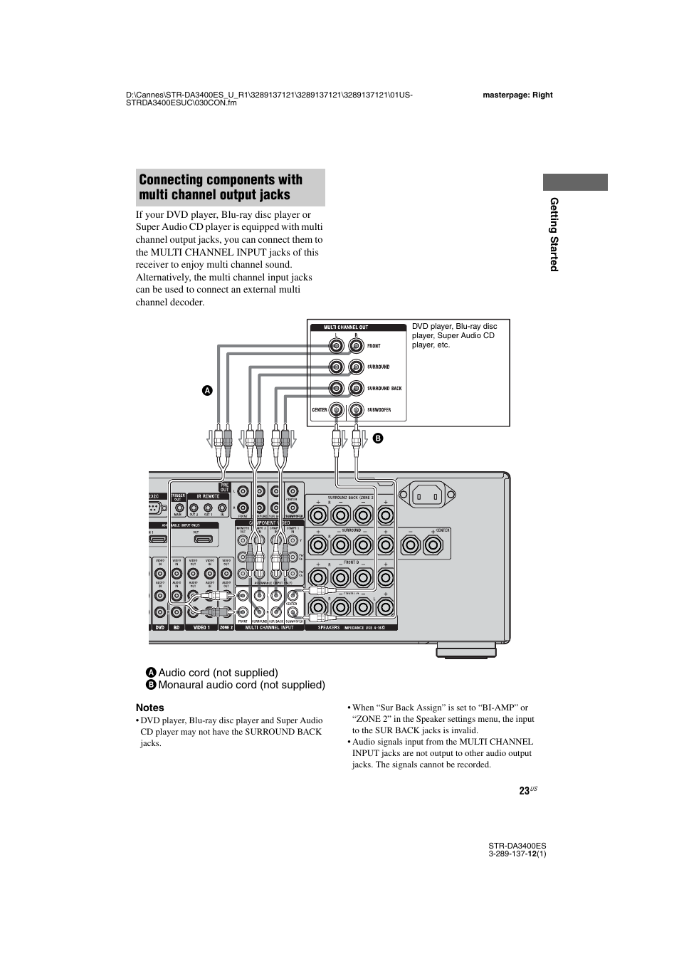 Sony STR-DA3400ES User Manual | Page 23 / 144