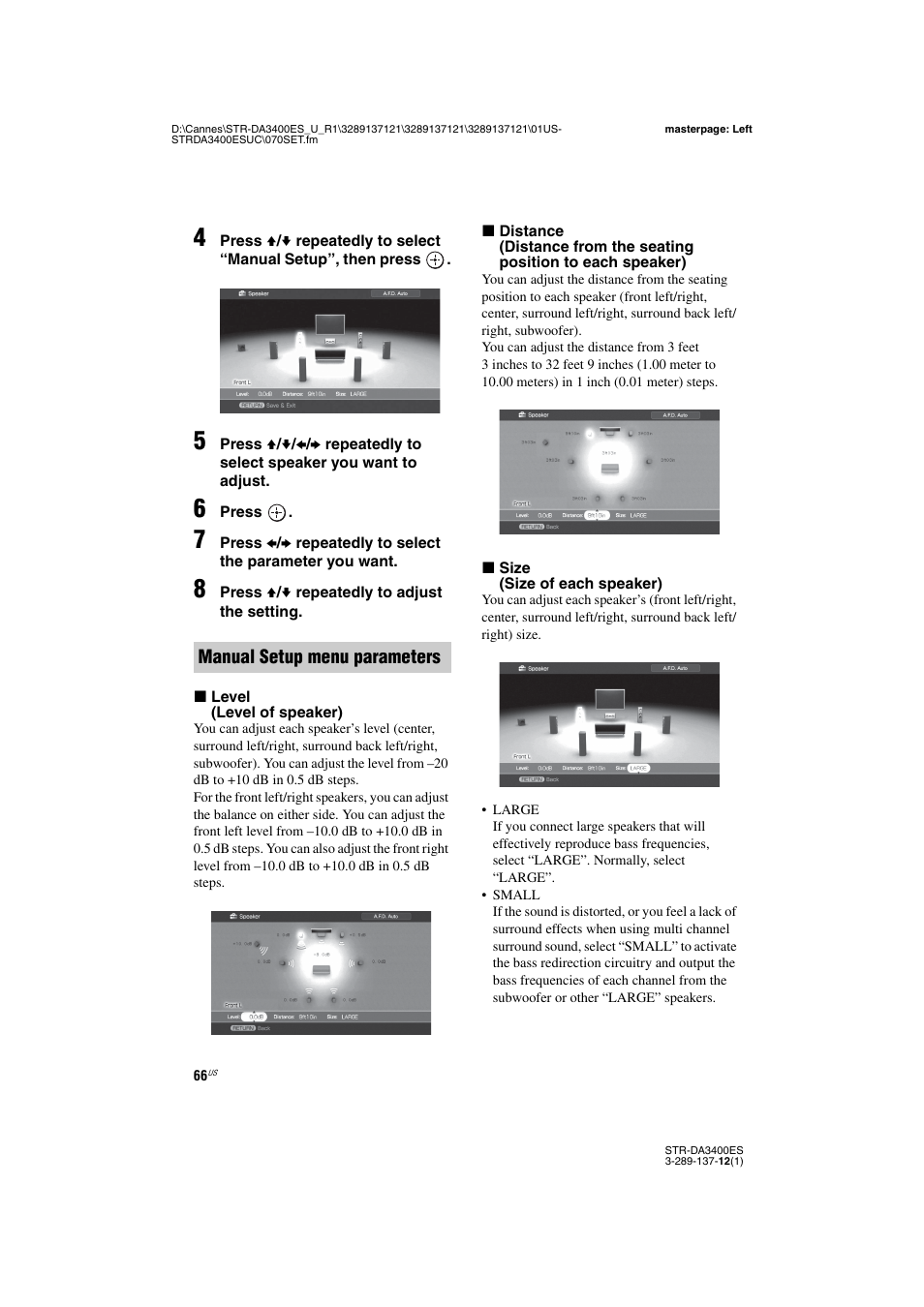 Sony STR-DA3400ES User Manual | Page 66 / 144