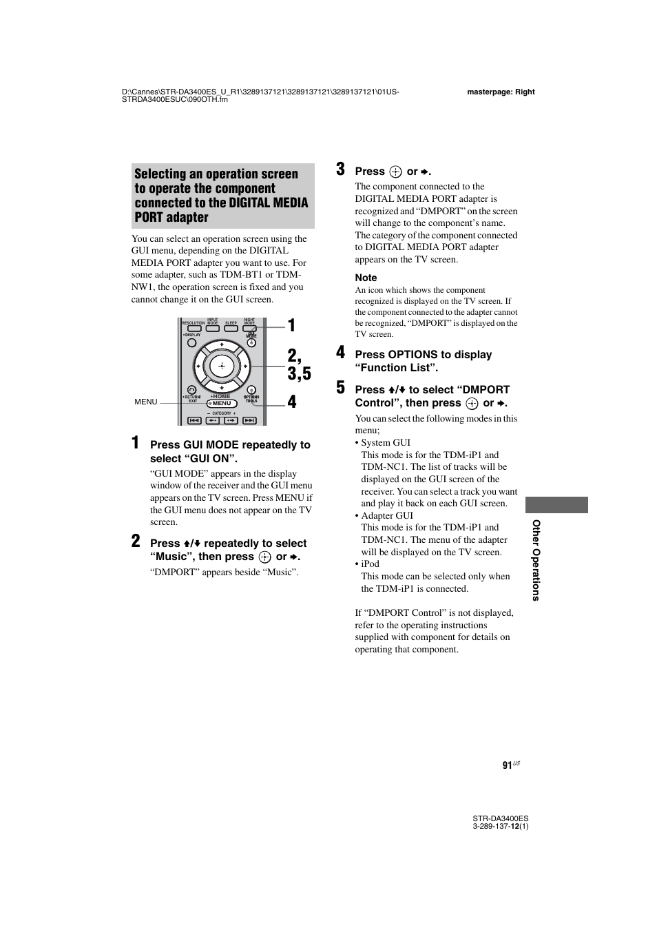 Sony STR-DA3400ES User Manual | Page 91 / 144