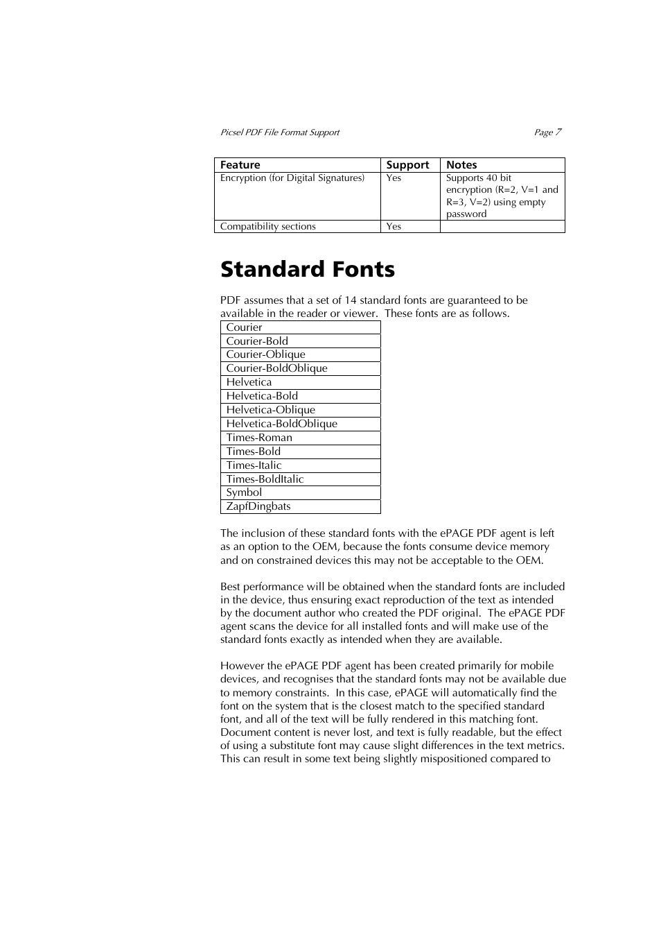 Standard fonts | Sony PEG-NZ90 User Manual | Page 7 / 10