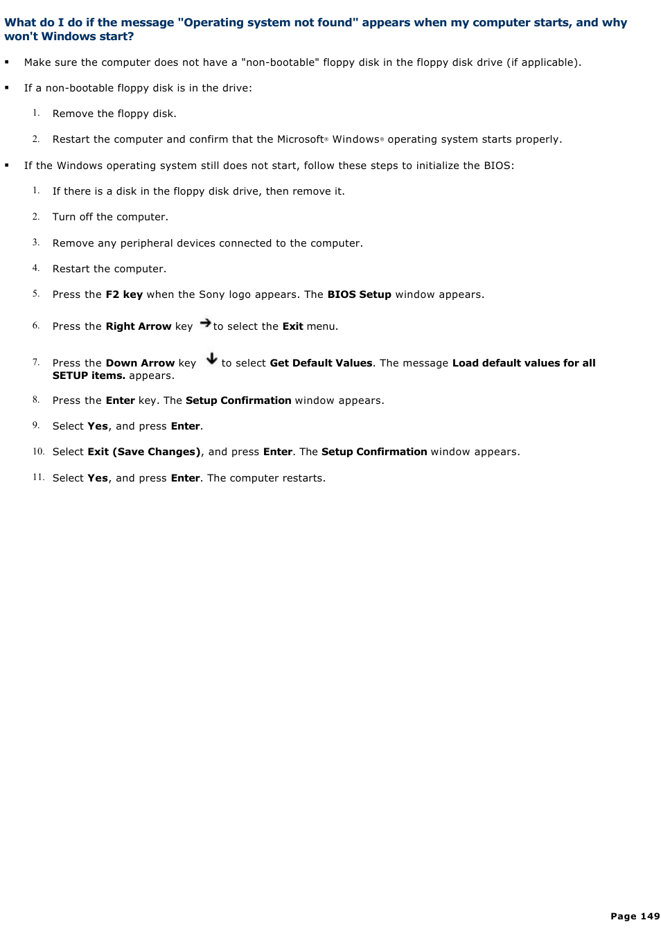 Sony VGN-S170B User Manual | Page 149 / 228