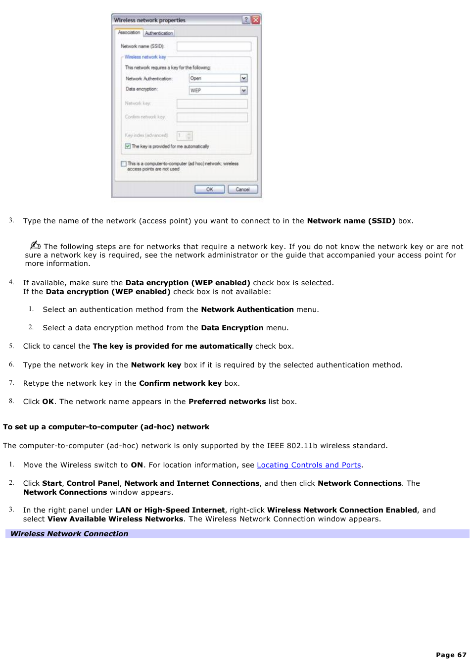 Sony VGN-S170B User Manual | Page 67 / 228