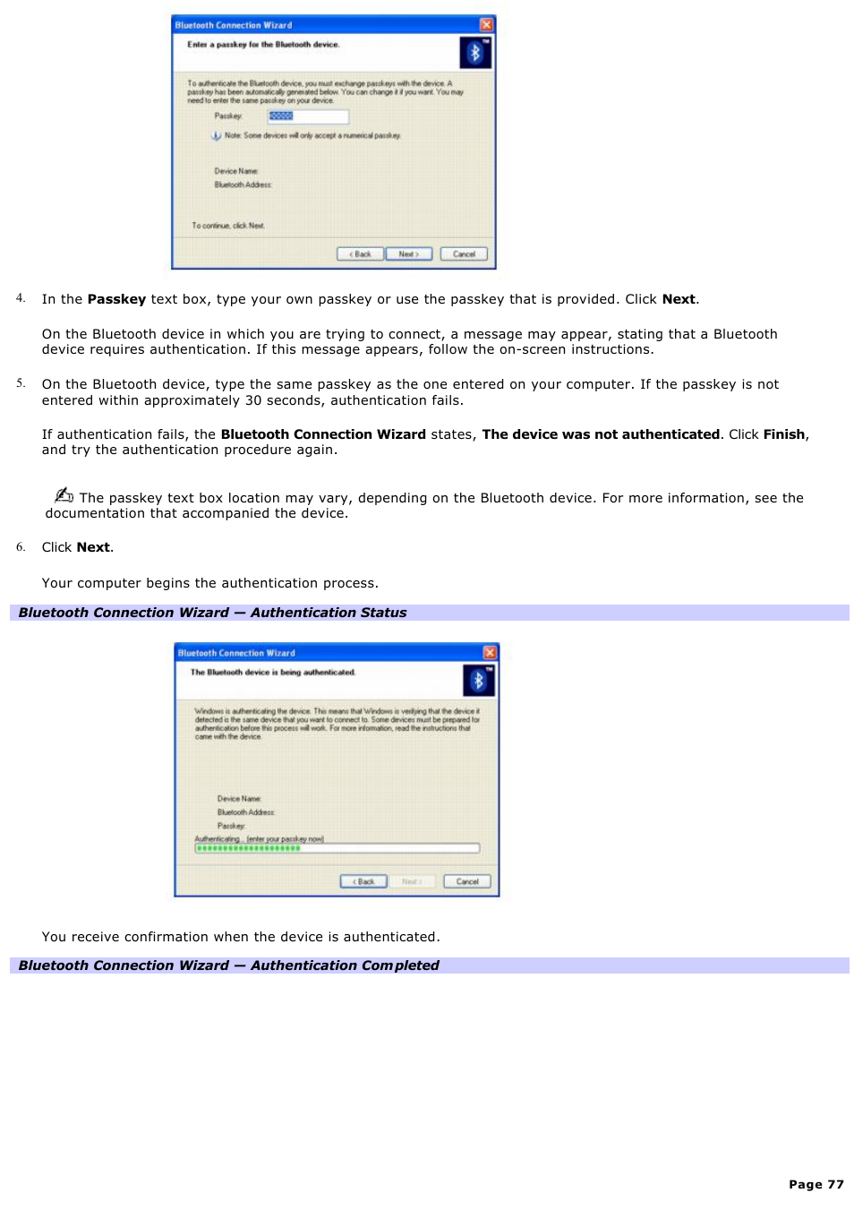 Sony VGN-S170B User Manual | Page 77 / 228