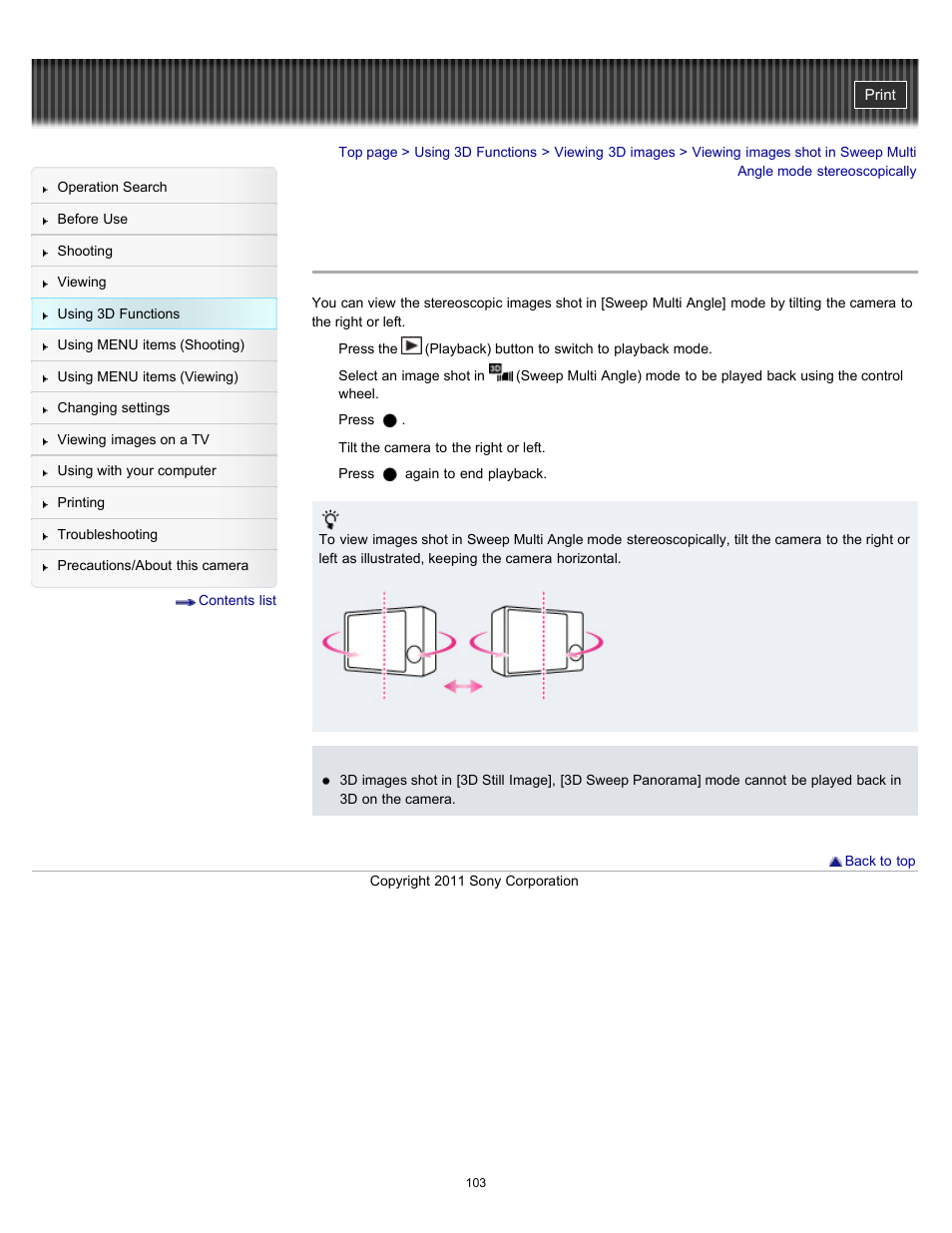 Sony DSC-HX9V User Manual | Page 103 / 289