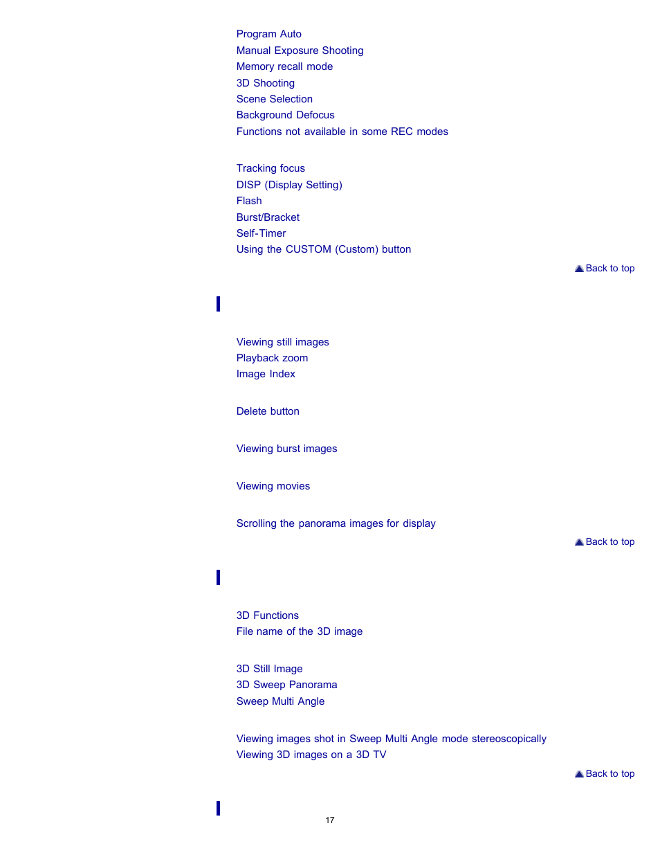 Sony DSC-HX9V User Manual | Page 17 / 289