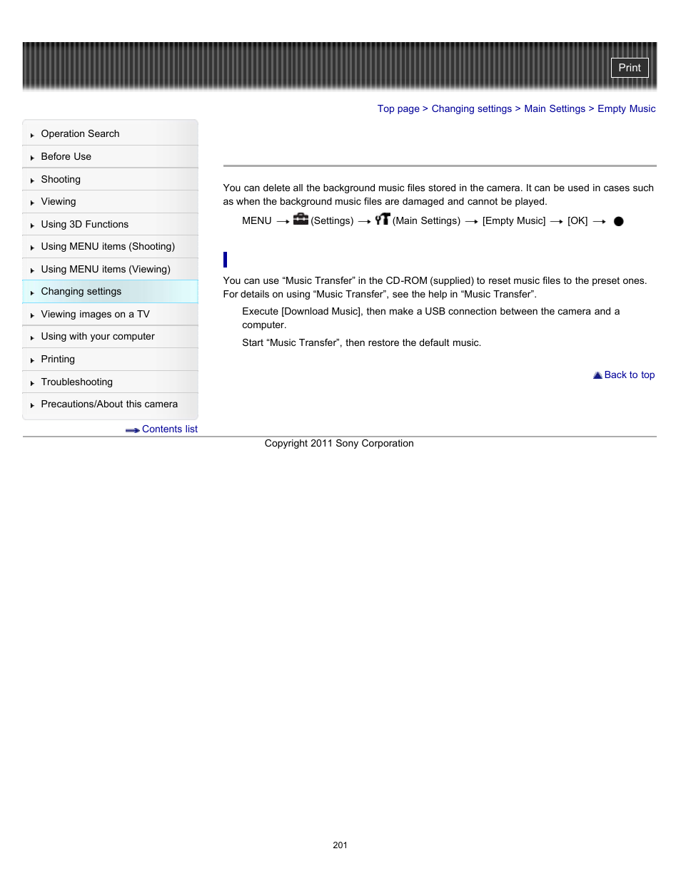 Empty music, Details | Sony DSC-HX9V User Manual | Page 201 / 289