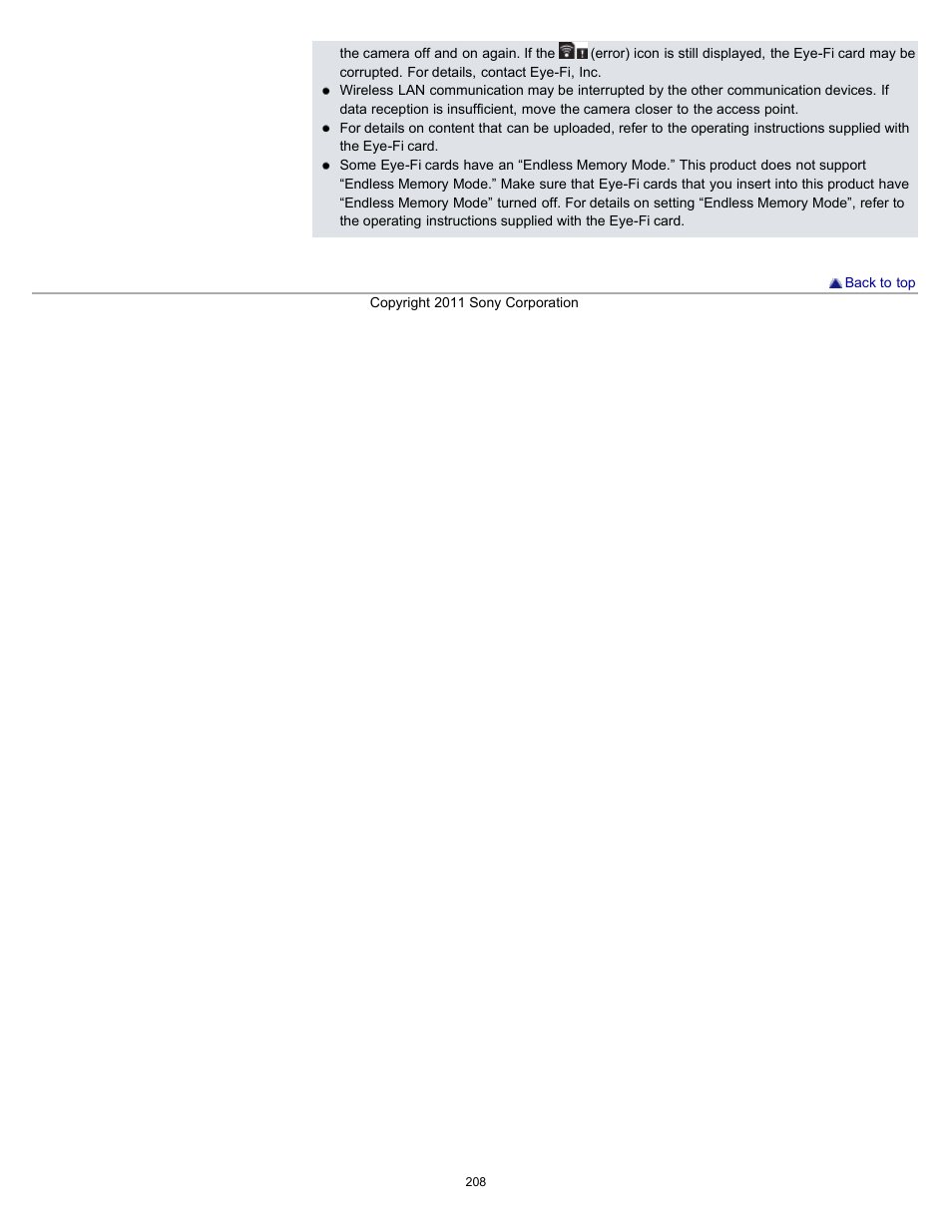 Sony DSC-HX9V User Manual | Page 208 / 289