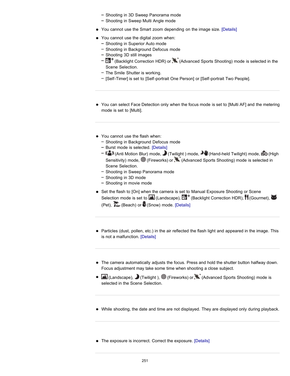 Sony DSC-HX9V User Manual | Page 251 / 289