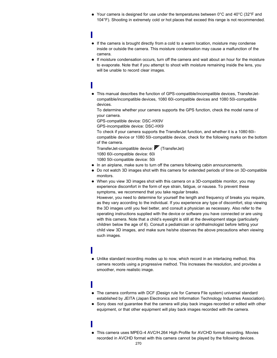 Sony DSC-HX9V User Manual | Page 270 / 289