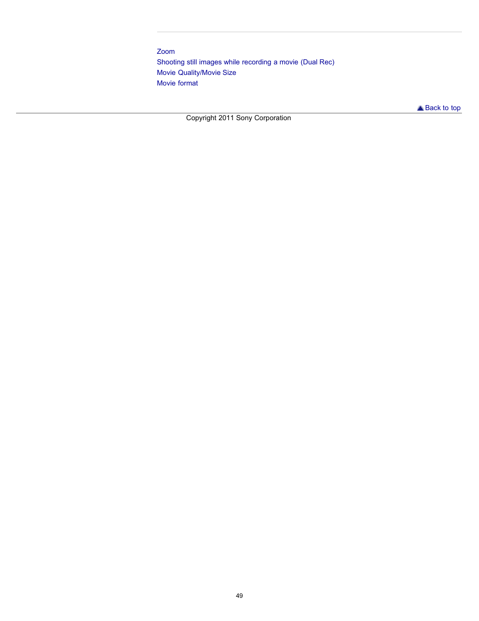 Sony DSC-HX9V User Manual | Page 49 / 289