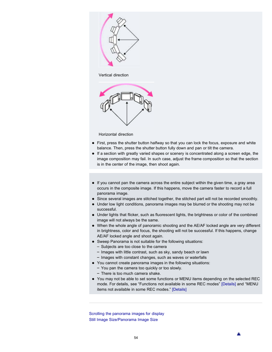 Sony DSC-HX9V User Manual | Page 54 / 289