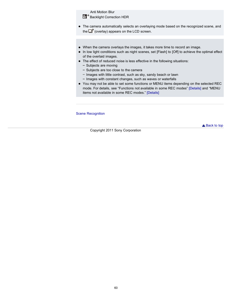 Sony DSC-HX9V User Manual | Page 60 / 289