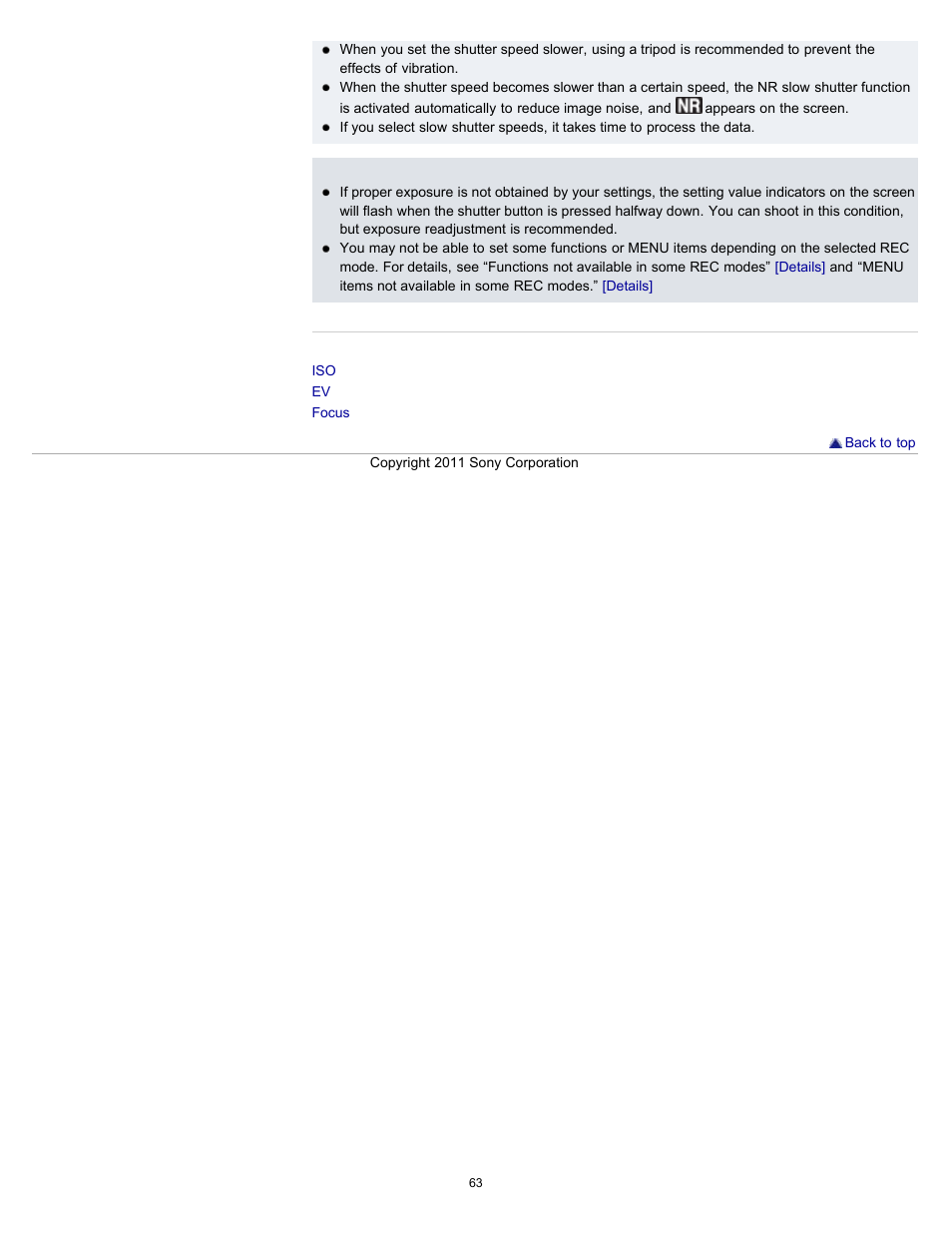 Sony DSC-HX9V User Manual | Page 63 / 289