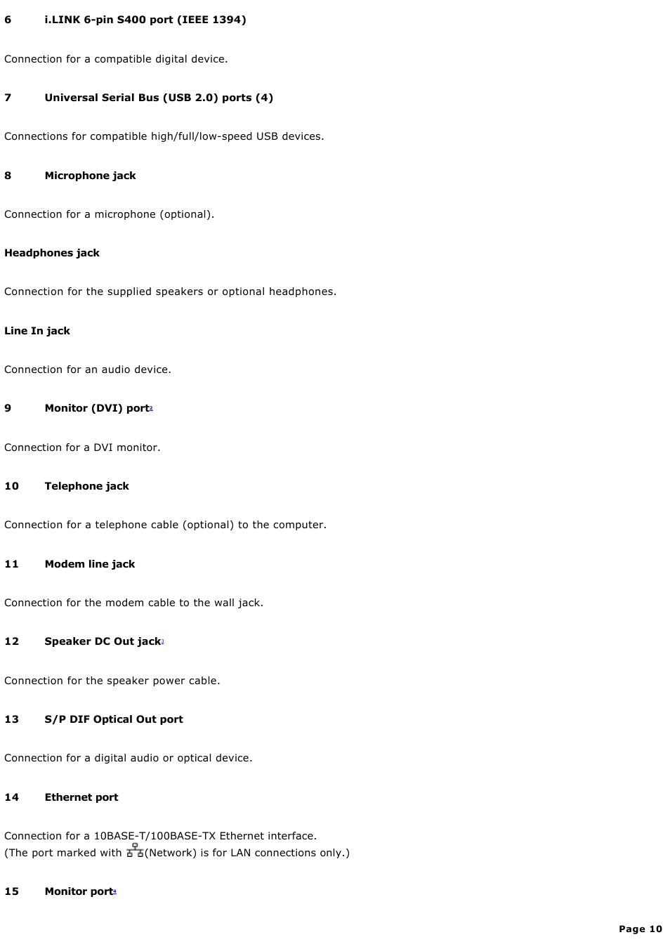 Sony PCV-RS311 User Manual | Page 10 / 161