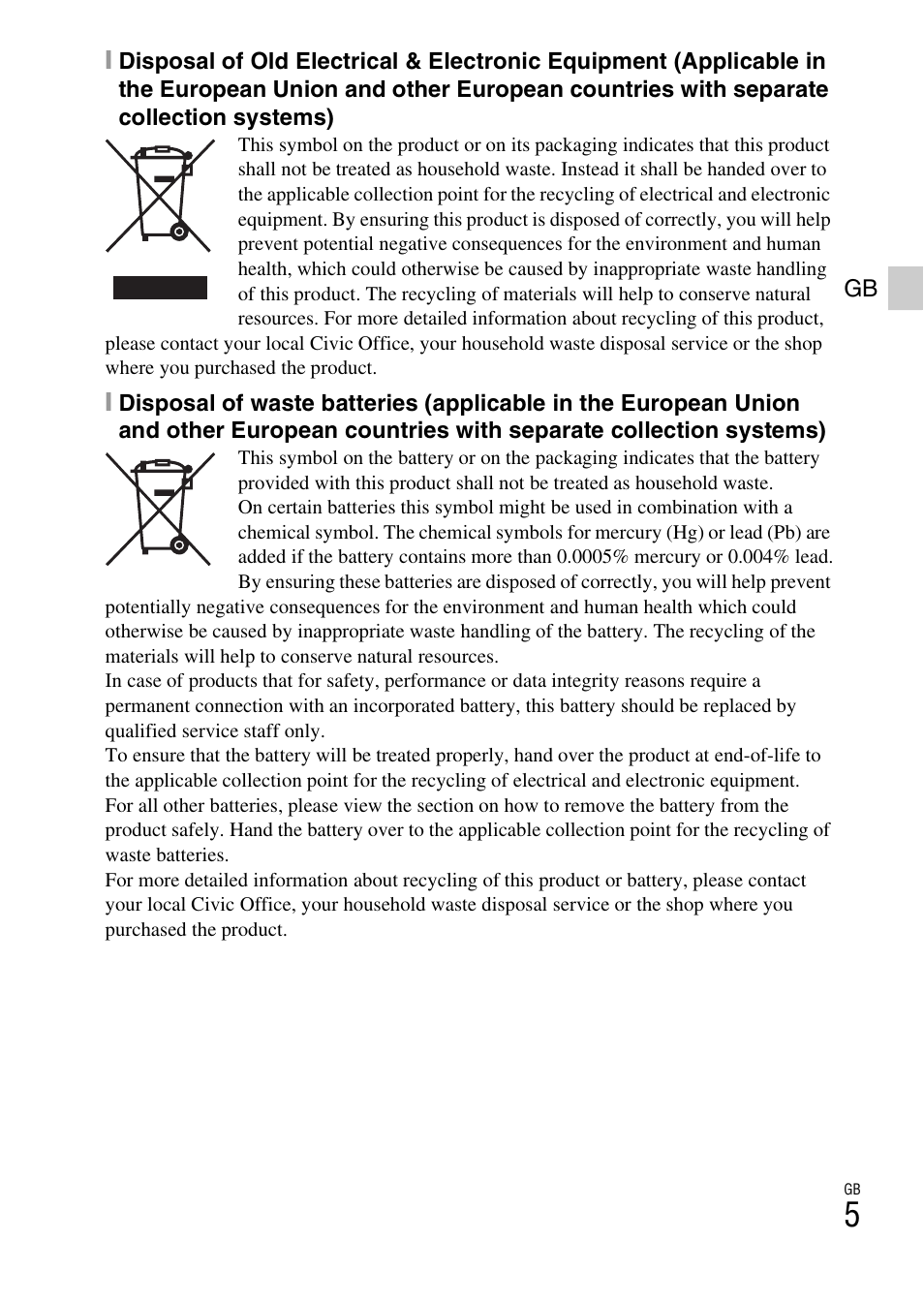 Sony DSC-H200 User Manual | Page 5 / 48
