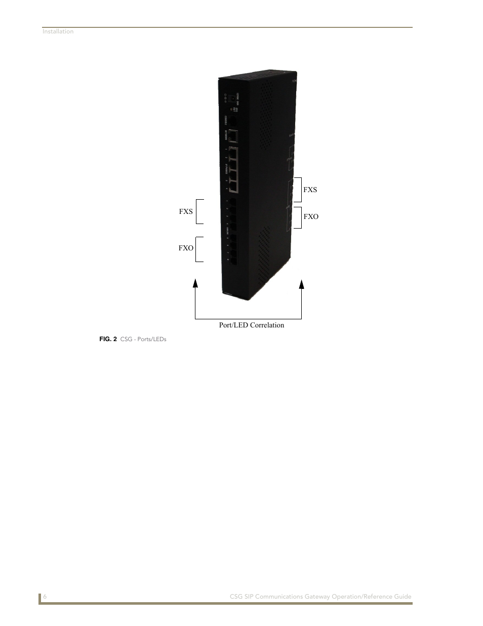 AMX SIP Communications Gateway CSG-500 User Manual | Page 14 / 84