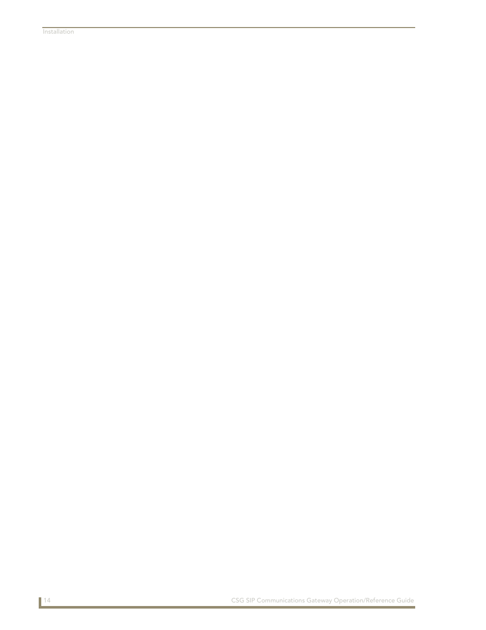 AMX SIP Communications Gateway CSG-500 User Manual | Page 22 / 84