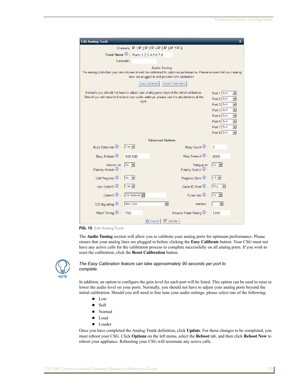 AMX SIP Communications Gateway CSG-500 User Manual | Page 31 / 84