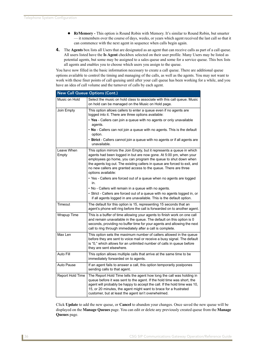 AMX SIP Communications Gateway CSG-500 User Manual | Page 44 / 84
