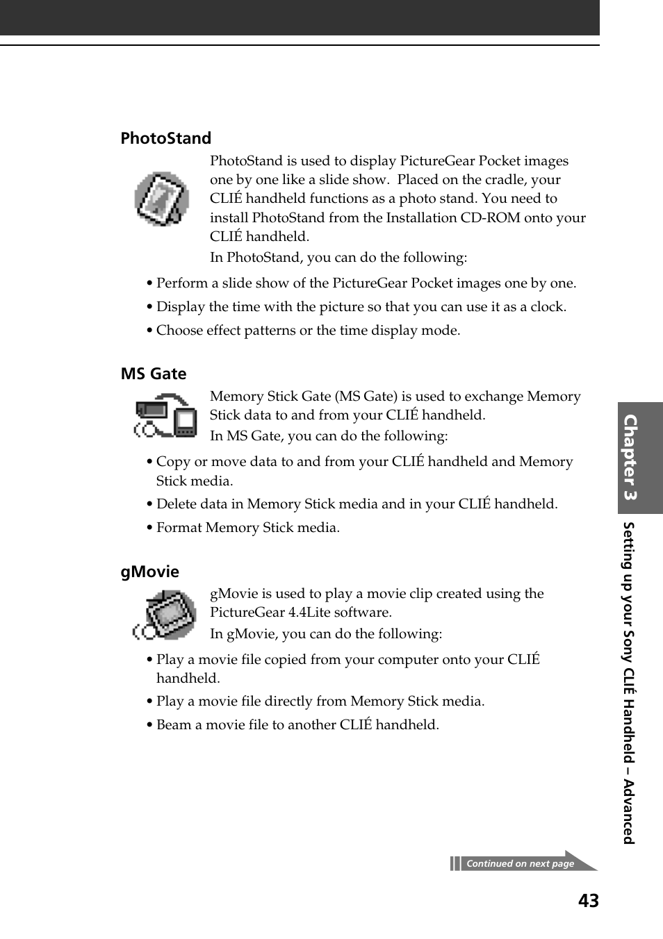 Sony PEG-N760C User Manual | Page 43 / 60