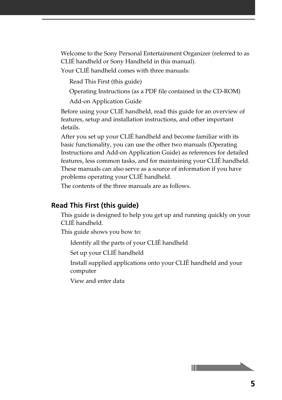 About this manual | Sony PEG-N760C User Manual | Page 5 / 60