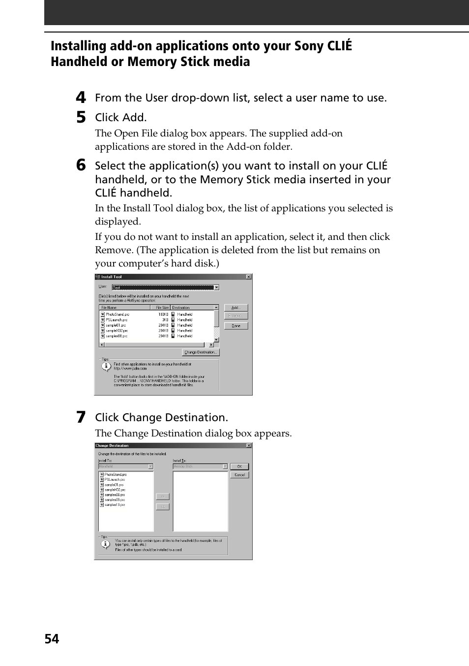 Sony PEG-N760C User Manual | Page 54 / 60