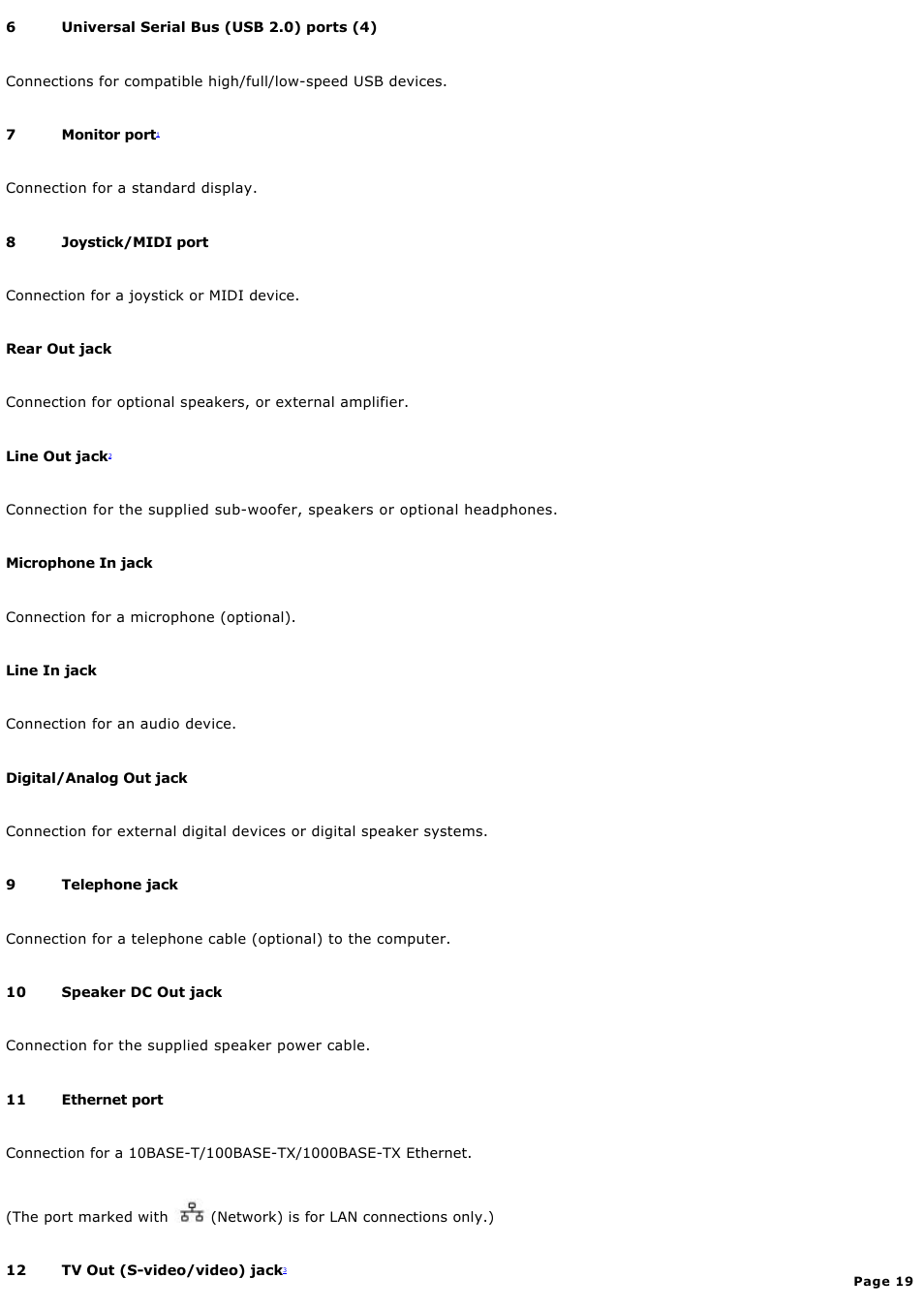 Sony PCV-RZ56G User Manual | Page 19 / 245
