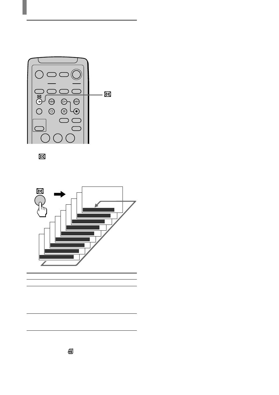 Watching with closed caption | Sony KE-32TS2 User Manual | Page 24 / 188