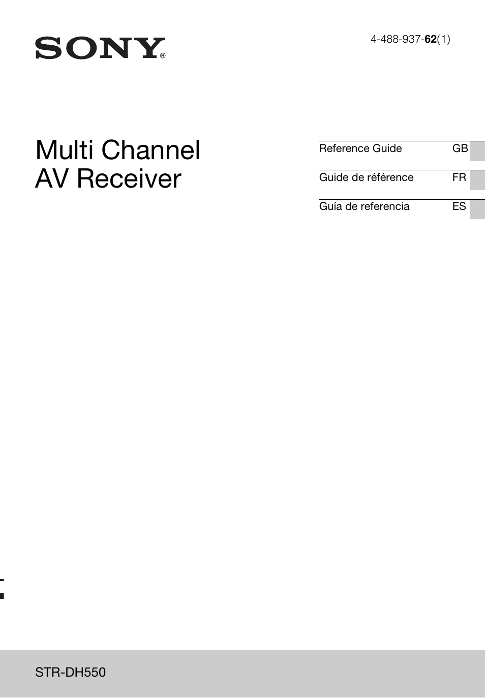 Sony STR-DH550 User Manual | 24 pages