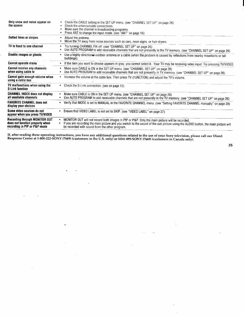Sony KV-36XBR200 User Manual | Page 39 / 42