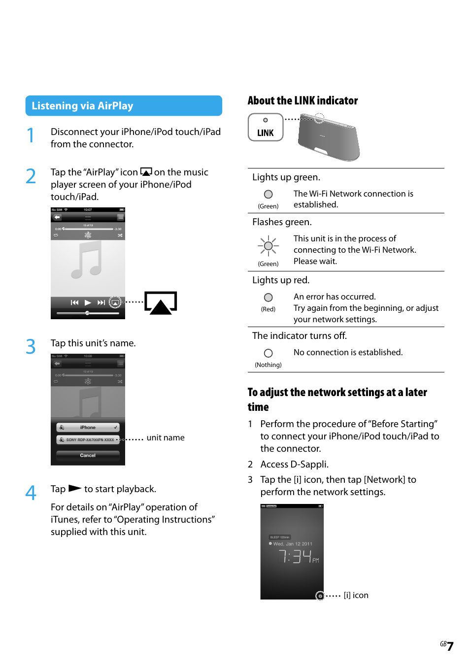 Sony RDP-XA900iPN User Manual | Page 7 / 28
