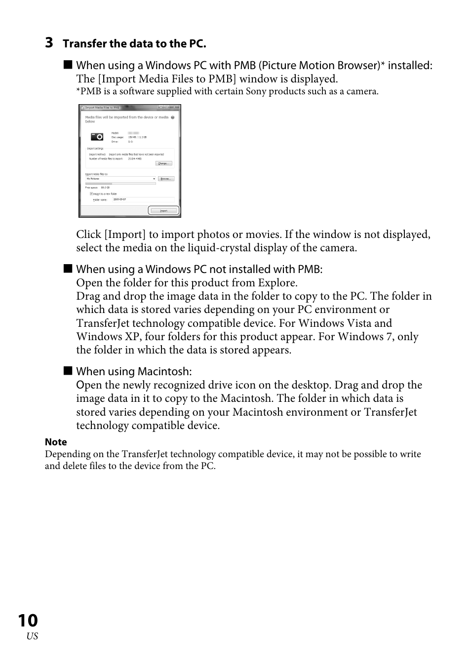 Sony TJS-1 User Manual | Page 10 / 44