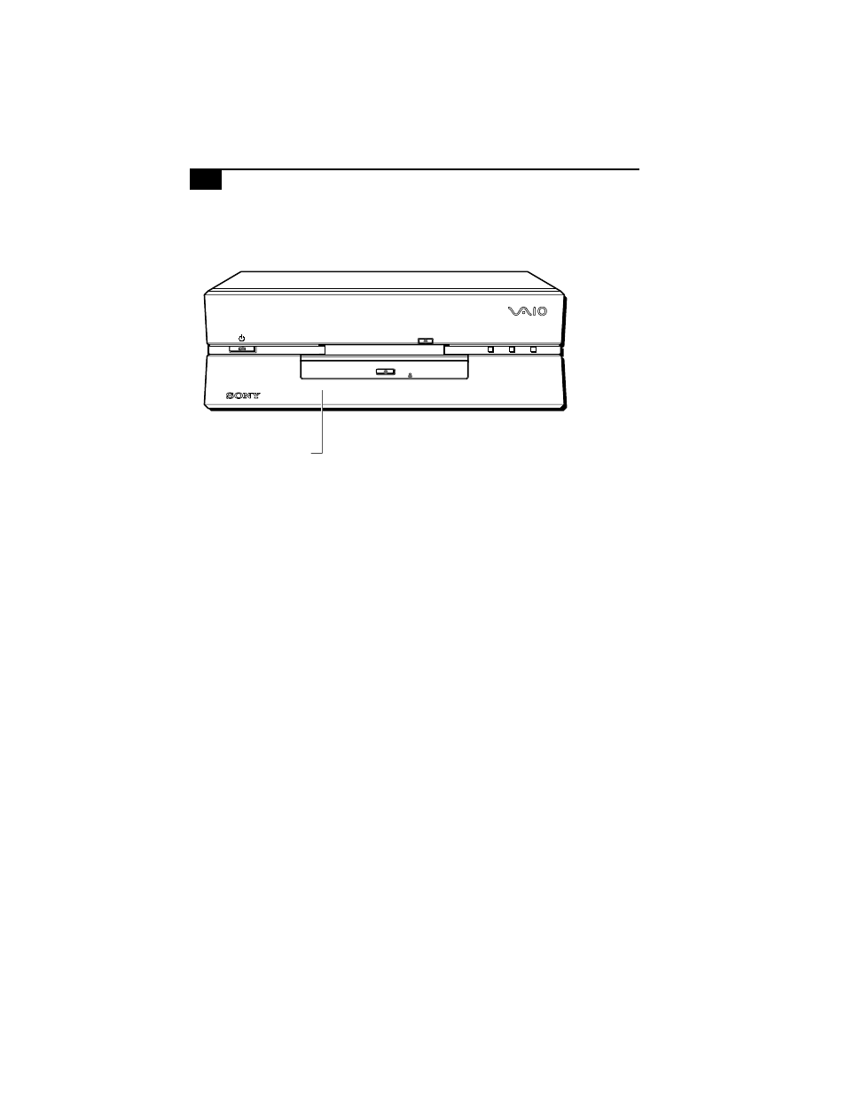 Front view, Vaio computer reference manual | Sony PCV-L620 User Manual | Page 10 / 104