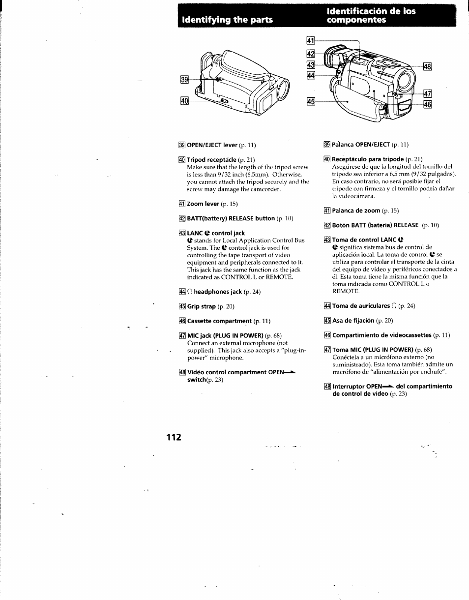 Sony DCR-TRV7 User Manual | Page 112 / 120