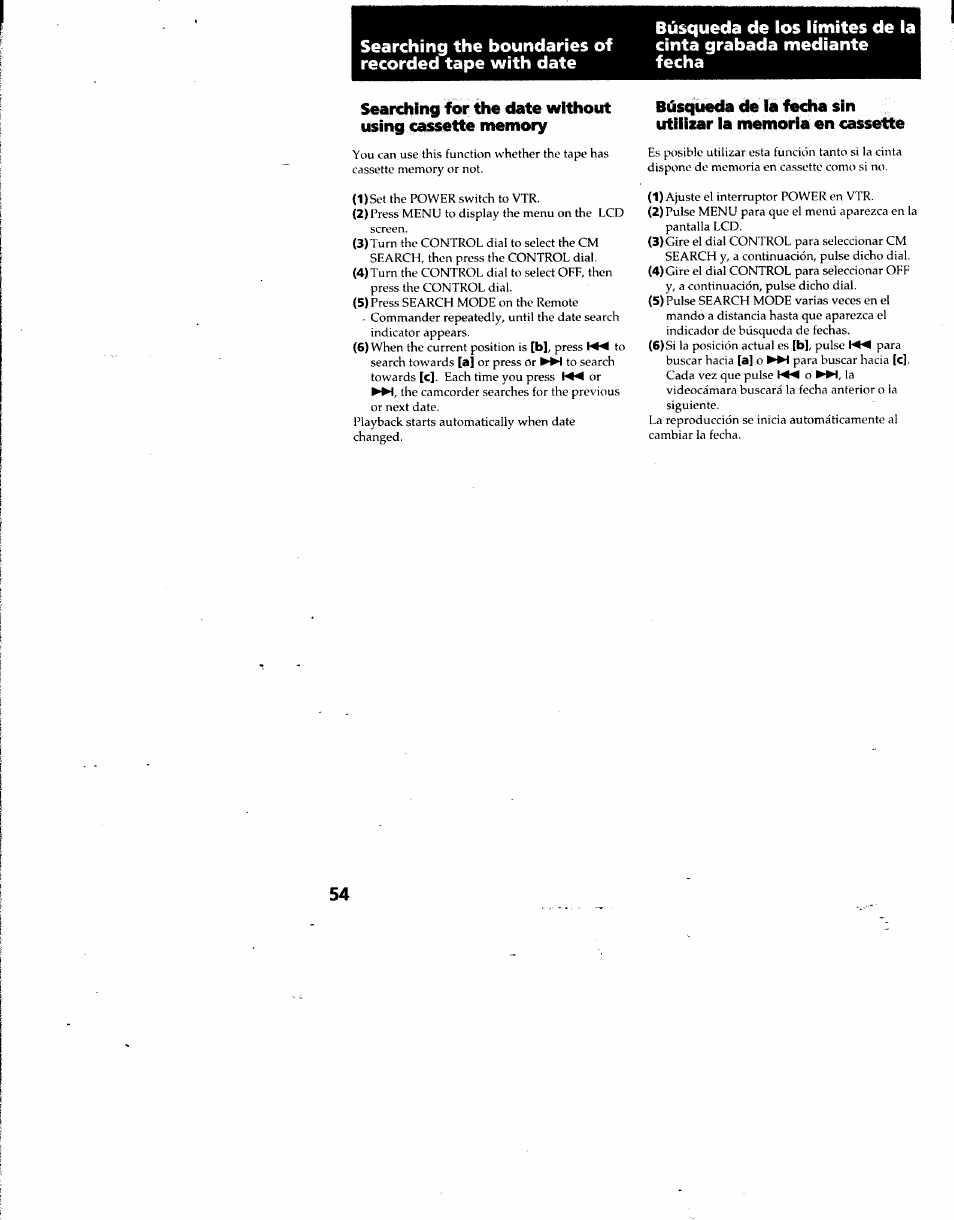 Sony DCR-TRV7 User Manual | Page 54 / 120