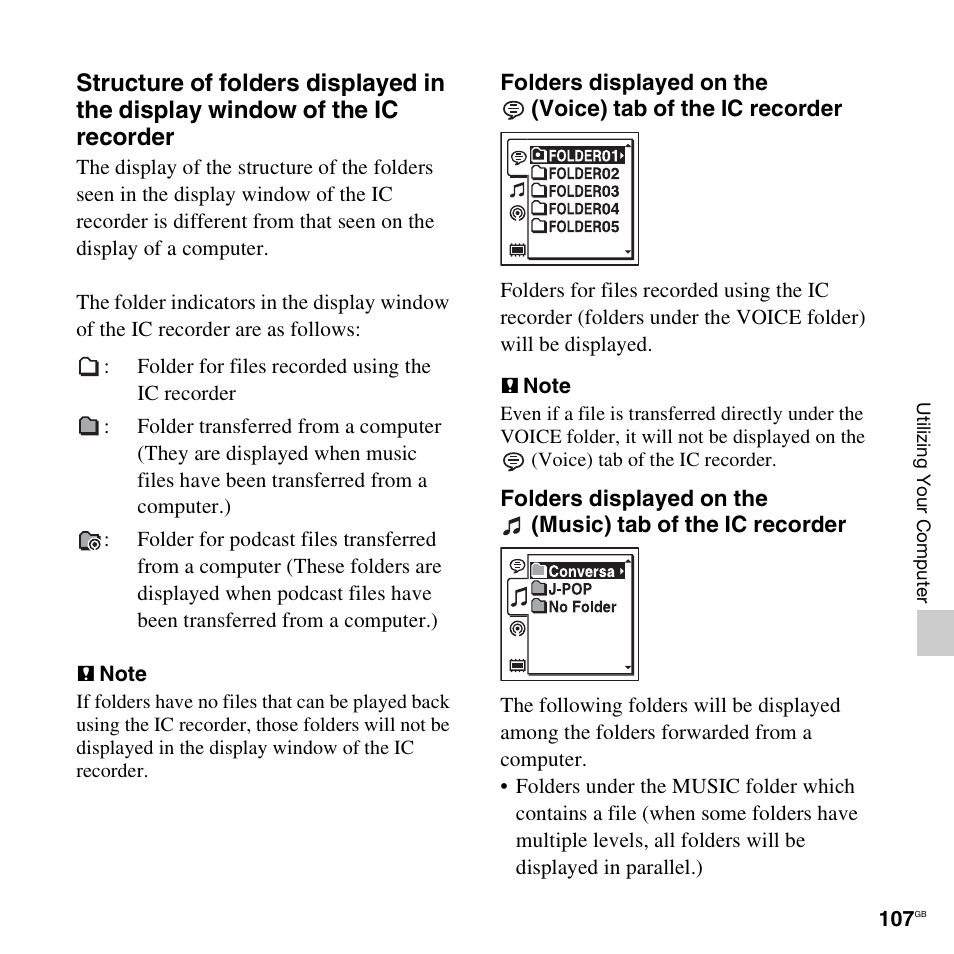 Sony ICD-SX712D User Manual | Page 107 / 155