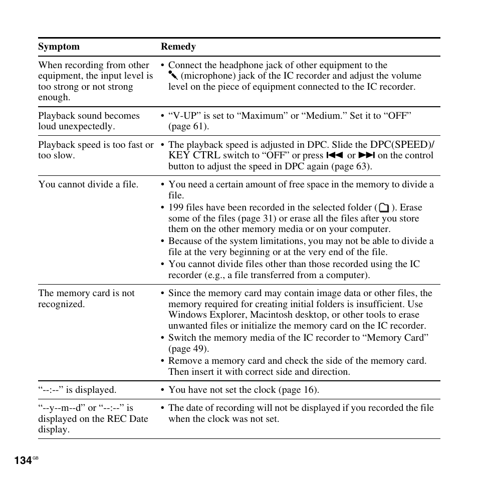 Sony ICD-SX712D User Manual | Page 134 / 155